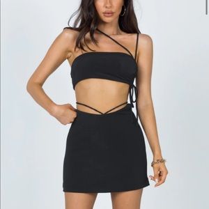 Asymmetrical crop top
